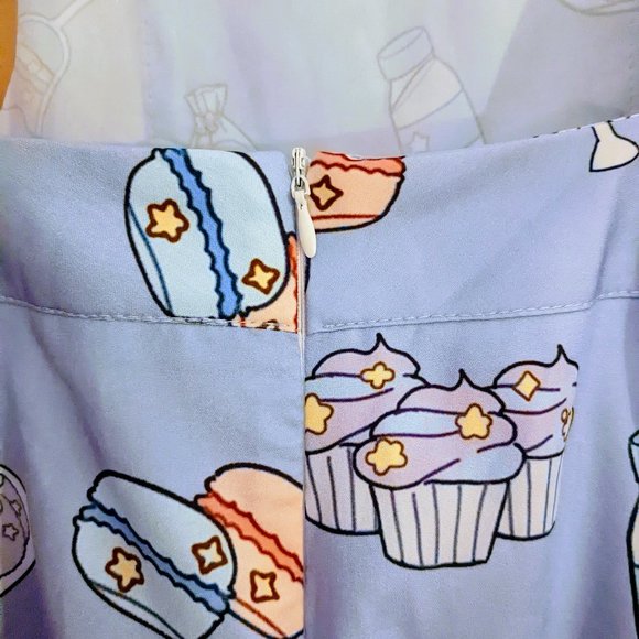 ROMWE Kawaii Cartoon Print Overall Dress - Picture 7 of 13